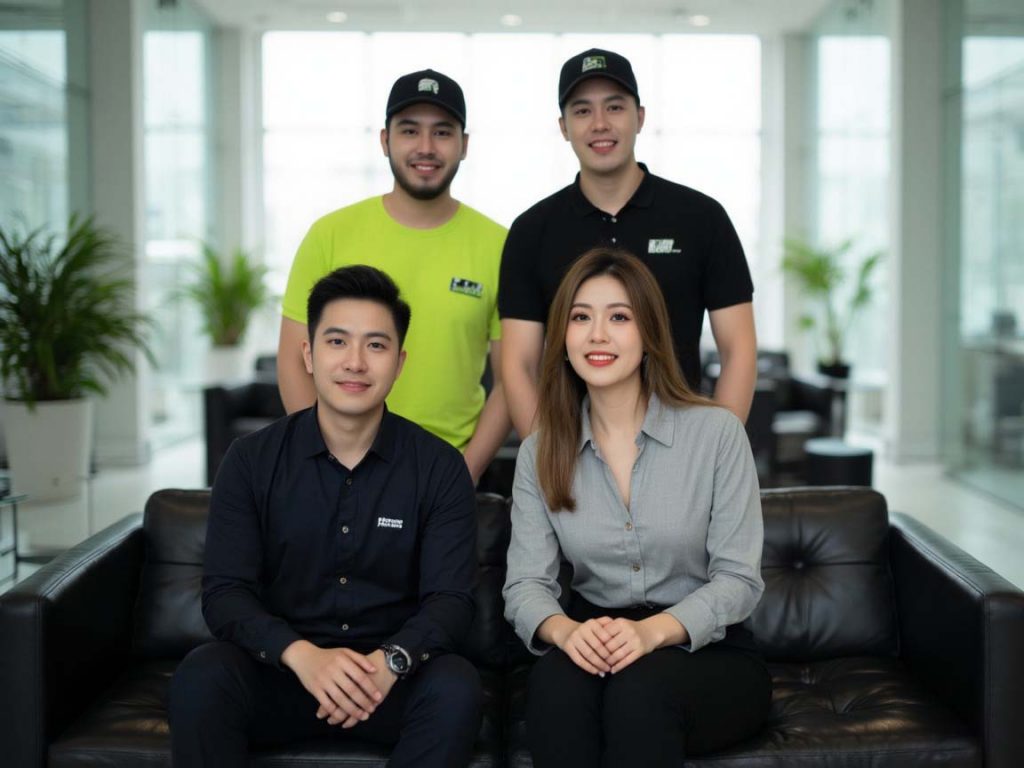 Group photo of the professional project team at TGT Construction